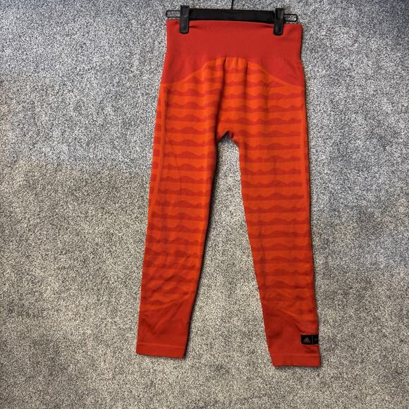Adidas x Marimekko Leggings XS 7/8 Wave Print High Rise Streetwear Athletic Yoga - Picture 1 of 8
